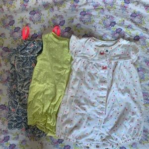 3 girls one piece outfits size 12 months
